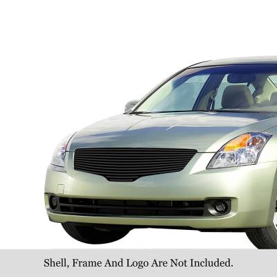 APS - APS Stainless Billet Grille Black for 07-09 Altima Sedan GR14HFD76J