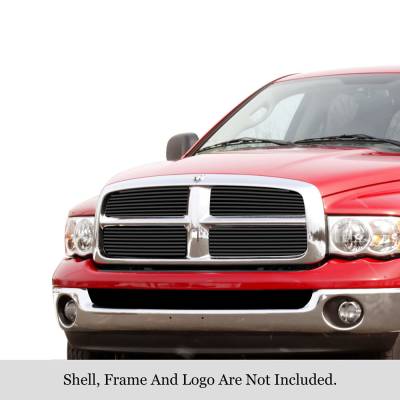 APS - APS Stainless Billet Grille Black for 02-05 RAM 1500/HD GR04FEG20J