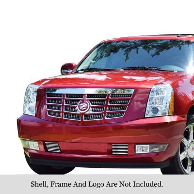 APS - APS Stainless Billet Bumper Grille Polish 07-14 Cadillac Escalade GR01FFD82S