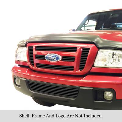 APS - APS Stainless Billet Grille Black 06-11 Ford Ranger FX4/XLT GR06FGG73J