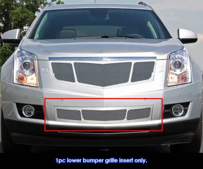APS - APS Wire Mesh Bumper Grille Polish 10-15 Cadillac SRX GR01GEI29T