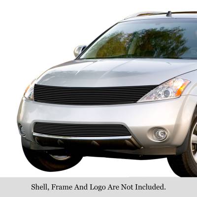 APS - APS Stainless Billet Grille Black for 03-08 Nissan Murano GR14HGH19J