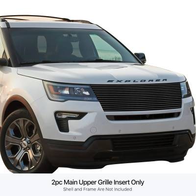 APS - APS Stainless Billet Grille Black 16-19 Ford Explorer GR06HFJ38J