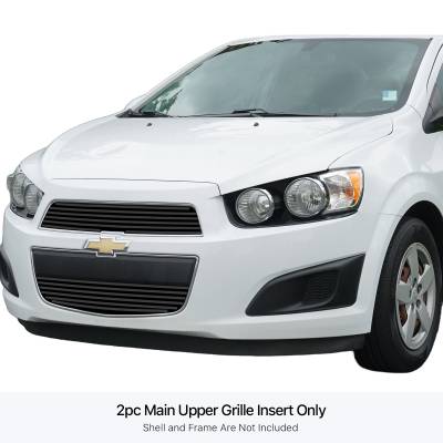 APS - APS Stainless Billet Grille Black 12-16 Chevrolet Sonic GR03FFI39J