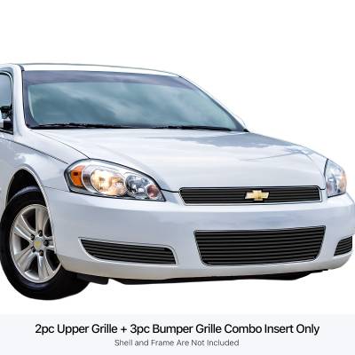 APS - APS Stainless Billet Grille Black 06-13 Chevrolet Impala LT GR03FGG56J