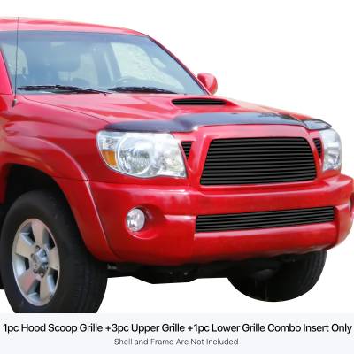 APS - APS Stainless Billet Grille Black for 05-10 Toyota Tacoma TRD GR20HGG42J