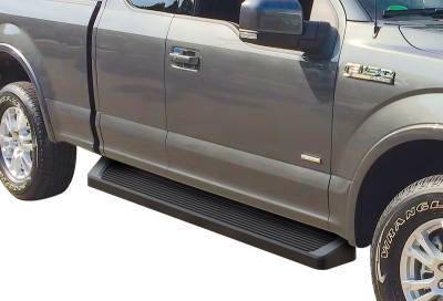 APS - APS IB06RAH8B IRunning Running Boards Black for 15-25 F150/Super Duty Ext