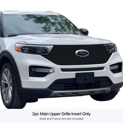 APS - APS Stainless Billet Grille Black 20-24 Ford Explorer ST/Line GR06FEB85J