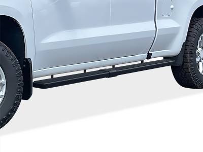 APS - APS IB03SAG1LB IStep W2W 6" Running Boards Black for Silverado/Sierra Crew