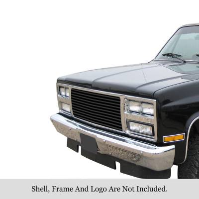 APS - APS Stainless Billet Grille Black 88-93 GMC C/K Truck GR07HEJ10J