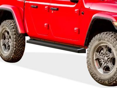 APS - APS IRunning Running Boards Black for 20-25 Gladiator JT IB10RAA5B
