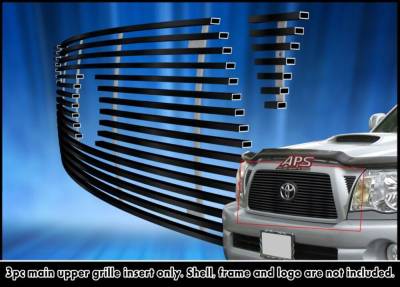APS - APS Stainless Billet Grille Black for 05-10 Toyota Tacoma GR20FFD56J