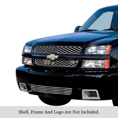 APS - APS Stainless Billet Bumper Grille Polish Silverado 1500 SS GR03HEC04S