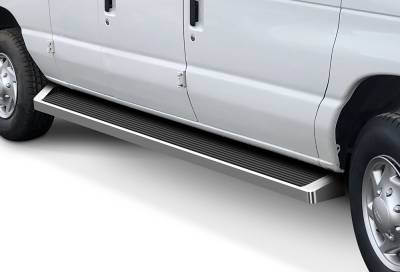 APS - APS IB06RDJ4A IRunning Running Boards Polish for 99-14 Ford E-Series Van