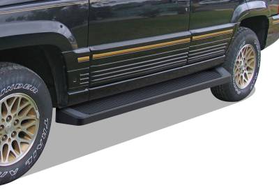 APS - APS IRunning Running Boards Black for 93-98 Grand Cherokee Laredo IB10RIF2B
