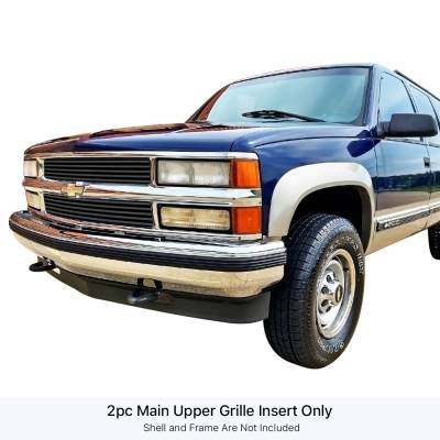 APS - APS Stainless Billet Grille Black 94-99 Chevy C/K/Tahoe/Suburban GR03HEJ11J