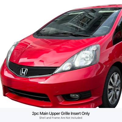 APS - APS Stainless Billet Grille Black 12-13 Honda Fit Sport GR08FFD26J
