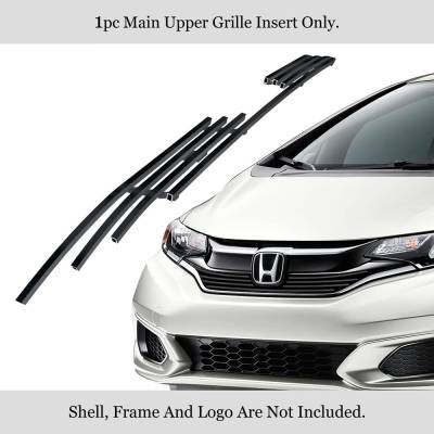 APS - APS Stainless Billet Grille Black 18-19 Honda Fit GR08FFD28J