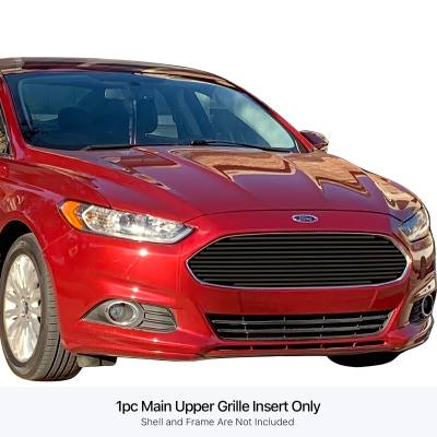 APS - APS Stainless Billet Grille Black 13-16 Ford Fusion GR06FEI40J