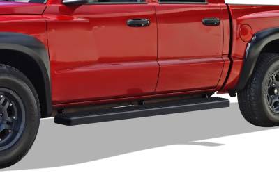 APS - APS IB04FJF5B IStep 6" Running Boards Black for 05-11 Dodge Dakota Quad