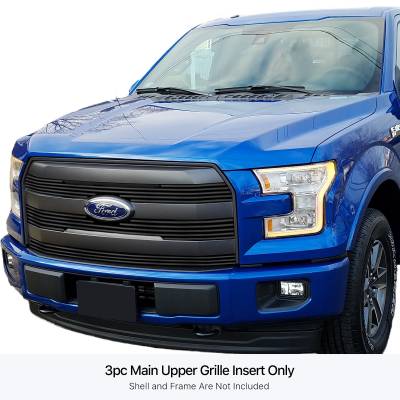 APS - APS Stainless Billet Grille Black 15-17 Ford F150 Lariat GR06FFC12J