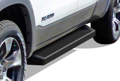 APS - APS IRunning Running Boards Black for 19-25 RAM 1500 Quad IB04RAE9B