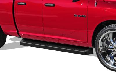 APS - APS IRunning Running Boards Black for 09-18 RAM 1500 Quad IB04RAG9B