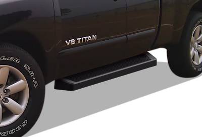 APS - APS IRunning Running Boards Black for 04-25 Titan/XD King IB14RJD9B