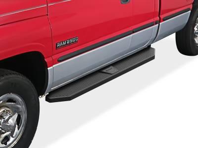 APS - APS IB04RJD6H H-Series Running Boards Black for 94-01 RAM Club Cab