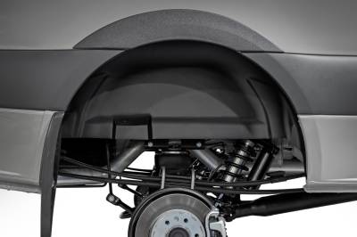Rough Country Suspension Systems - Rough Country Front Inner Fender Liners Black for 19-25 Sprinter SRW 4302