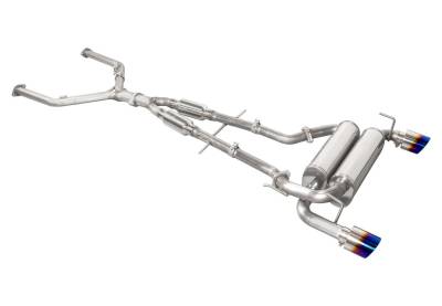 Stillen - Stillen 504356 Cat Back Exhaust w/Burnt Tips for 09-20 Nissan 370Z/Z34