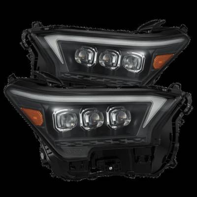 AlphaRex - AlphaRex 880333 Black Projector Headlights w/Actv Light for 23+ Toyota Tacoma