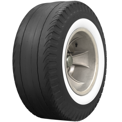 Coker - Coker 613097 820-15 Firestone Drag 2 1/4" White Wall
