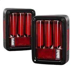Spyder Auto - Spyder Auto 5084798 Red LED Light Bar Taillights for 07-18 Jeep Wrangler JK