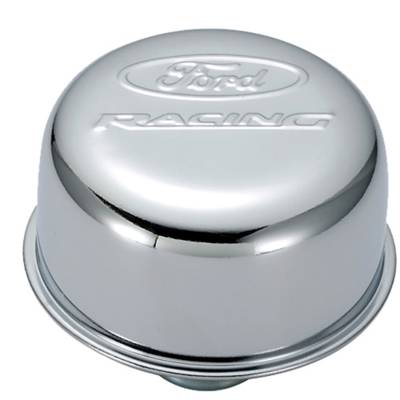 Ford Performance Parts - Ford Perf. 302-215 3" Push-In Type Chrome Air Breather Cap for Ford 289/302/351W