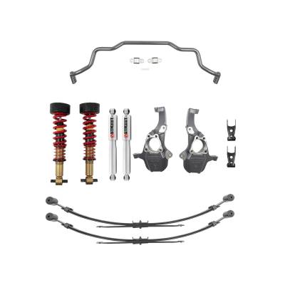 Belltech - Belltech 350345HK Complete Kit Height Adj Front Coilovers/SPINDLES & SWAY BAR