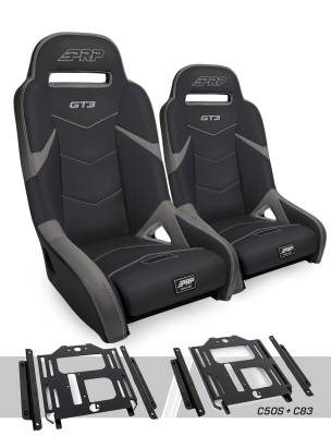 PRP - PRP A7301-PORXP-C50S-203 GT3 Suspension Seats for Polaris RZR 570/800/900 Pair