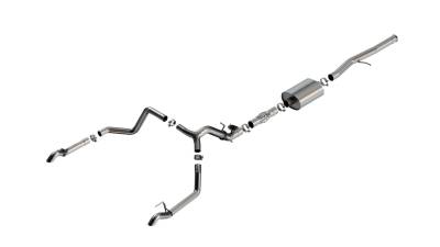 Borla - Borla 141004 ATAK Cat-Back Exhaust Single Split Rear Exit 24-26 Silv/Sra 1500