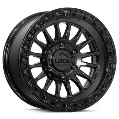 Lock Off-Road - Lock Off-Road GRIT-7969GB LC14 Grit 17x9 6x5.5 1mm Matte Black/Black