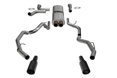 Corsa Performance - Corsa 21389BPC 3" True Dual Catback Exhaust w/Dual Rear Exit & Flat Cut 5" Tips