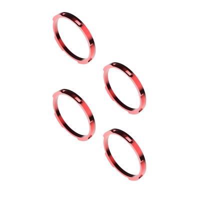 KC Hilites - KC HiLiTES 30579 Bezel Ring Flex Era BAR Red 4PC