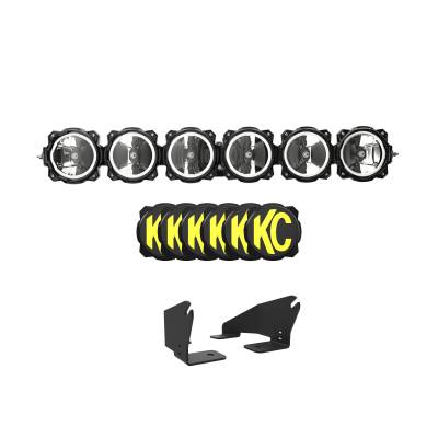 KC Hilites - KC HiLiTES 91343 39" Gravity LED Pro6 6-Light Bar System for Polaris RZR Pro R