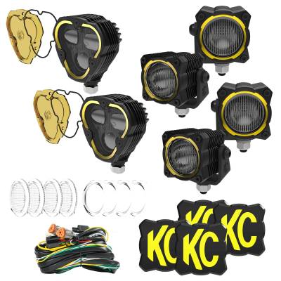 KC Hilites - KC HiLiTES 97169 Hybrid Front Bumper LED Light Kit SAE System 21-24 Ford Bronco