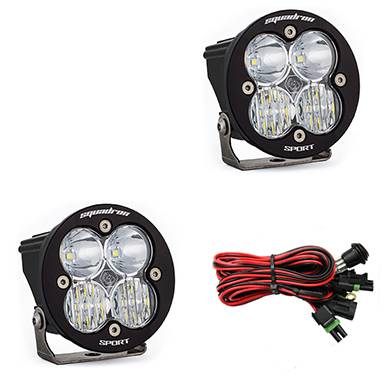 Baja Designs - Baja Designs 587803 Squadron-R Sport Black LED Auxiliary Light Pod Pair
