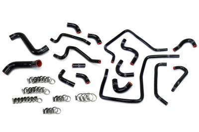 HPS Performance - HPS 57-1812-BLK Radiator/Heater Coolant Hose Kit for 02-03 Subaru Impreza WRX