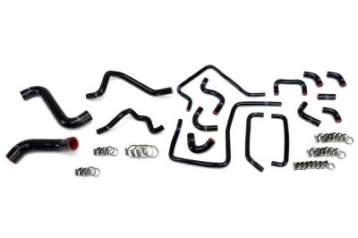 HPS Performance - HPS 57-1814-BLK Radiator Heater &Coolant Hose Kit for 05 Subaru Impreza WRX
