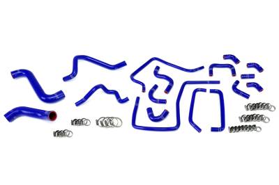 HPS Performance - HPS 57-1814-BLUE Radiator Heater &Coolant Hose Kit for 05 Subaru Impreza WRX