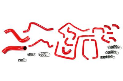 HPS Performance - HPS 57-1814-Red Red Radiator Heater & Coolant Hose Kit for 05 Subaru Impreza WRX
