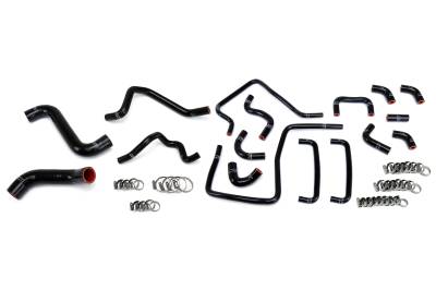 HPS Performance - HPS 57-1815-BLK Radiator Heater/Coolant Hose Kit for 06-07 Subaru Impreza WRX
