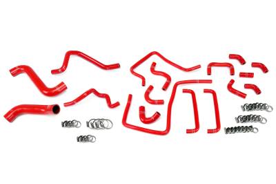 HPS Performance - HPS 57-1815-Red Radiator Heater/Coolant Hose Kit for 06-07 Subaru Impreza WRX